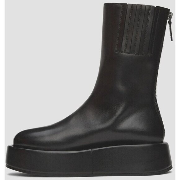 Marsell Piattaforma Boots Size 38 US 8 Womens Black Leather AS-IS $1525 - Picture 11 of 11